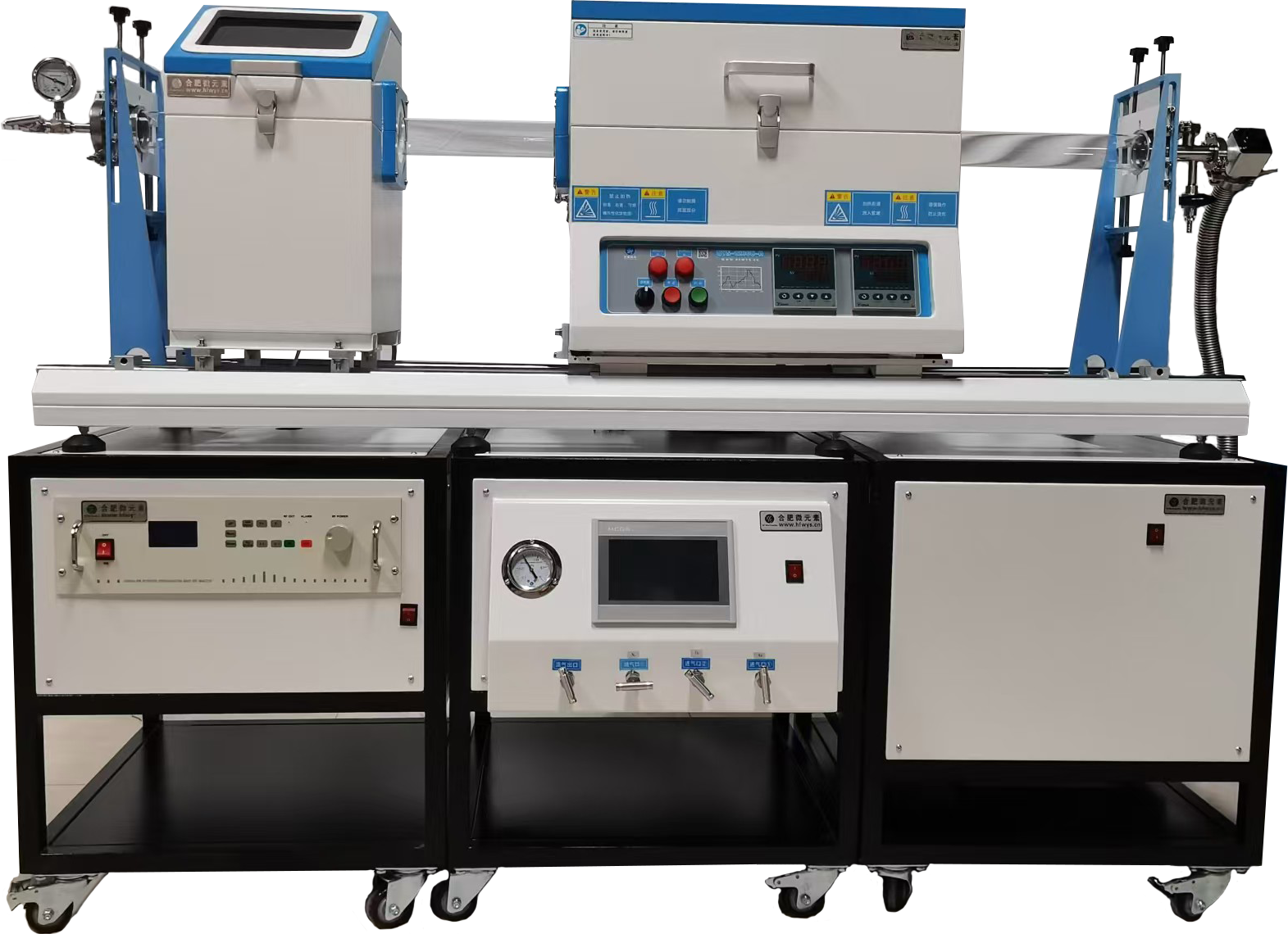 双温区管式滑轨炉 OYS-1200C-II-SL